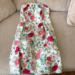 Old Navy Strapless Floral Dress